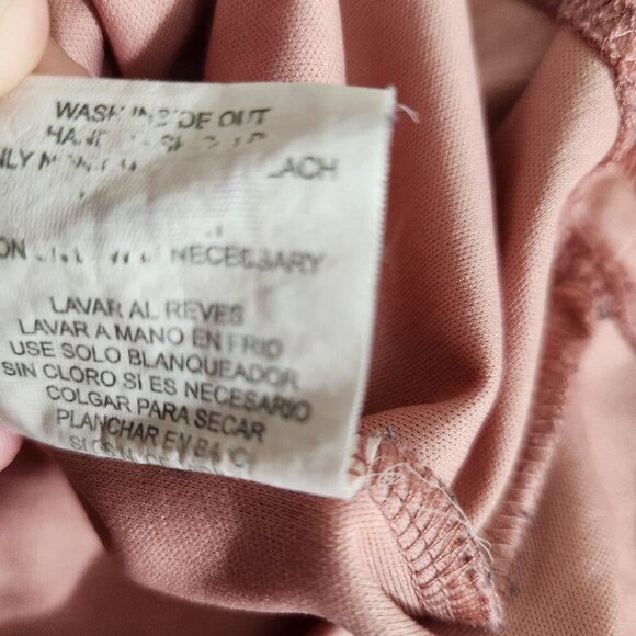 Meraki Womens Large Off-Shoulder Lace Blouse Bell Sleeves Mauve Crop top - Picture 7 of 15